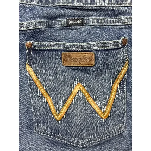 Wrangler Retro Women's Bootcut Blue Denim Jeans - Size 22Wx32 (41x34) - Picture 3 of 5
